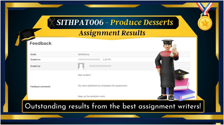 Proof of Results for SITHPAT006 - Produce Desserts at BEWS